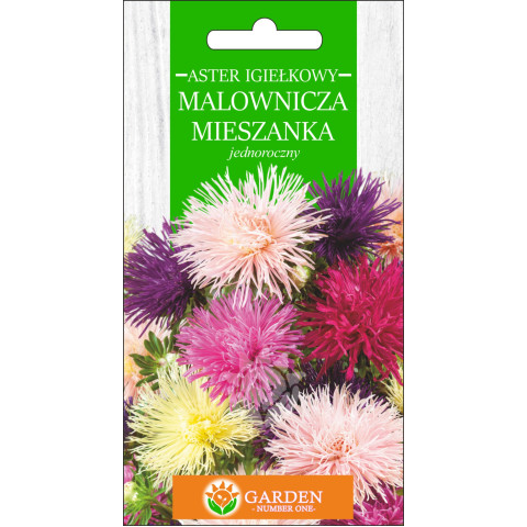 Aster igiełkowy - Malownicza Mieszanka (Callistephus chnensis) 1 g 