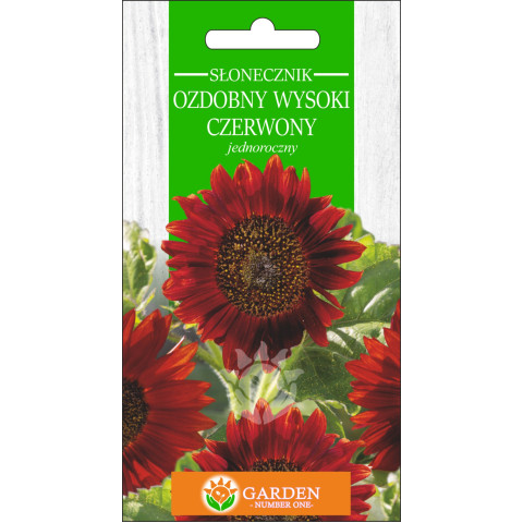 Słonecznik Ozdobny wysoki Czerwony (Helianthus annuus) 2 g 